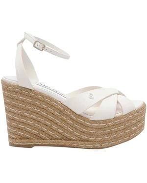 Jimmy Choo Korra Wedge Sandals - White
