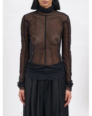 Andrea Ya'aqov Slim High Neck Jumper - Black