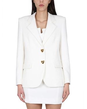 Moschino Single-Breasted Jacket - White
