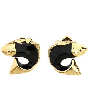 Jacquemus 'Les Boucles Poisson' Earrings - Black