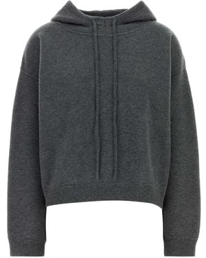 Loulou de Saison Sarla Lds Loose Fit Hoodie - Gray