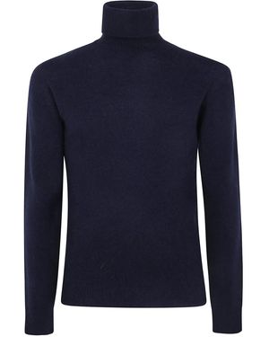 Nuur Long Sleeves Turtle Neck Jumper - Blue