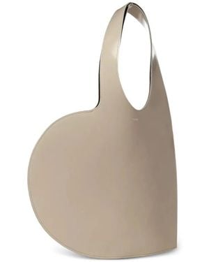 Coperni Heart Tote Shoulder Bag - Natural