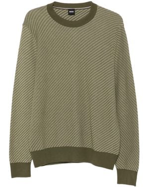 BOSS Virgin Wool Sweater - Green