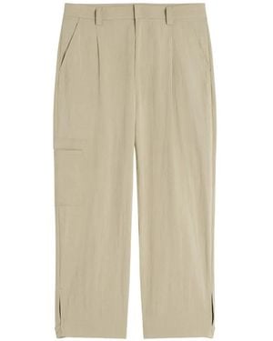 Maison Kitsuné Maison Kitsuné Pleated Cargo Pants - Natural
