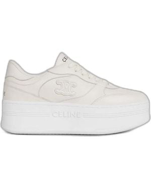 Celine Wedge Trainer - White