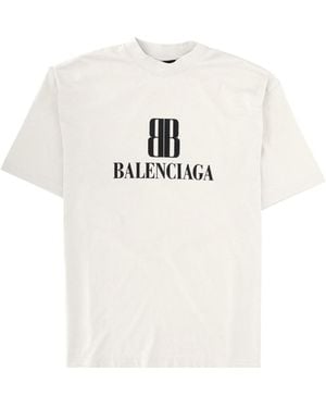 Balenciaga T-Shirt With Logo - White
