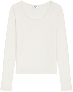 Celine Long Sleeved Top - White
