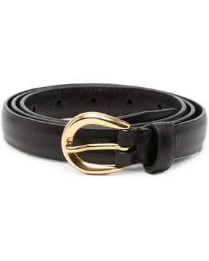 Lardini Leather Belt - Black