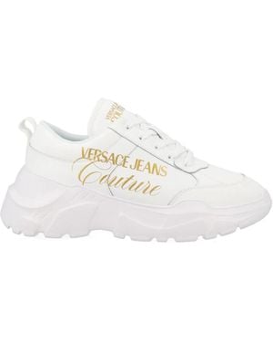 Versace Jeans Couture Leather Trainers - White