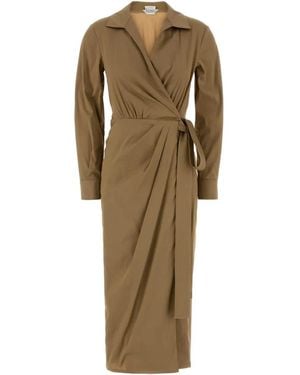 Max Mara Biscuit Stretch Poplin Beta Dress - Natural
