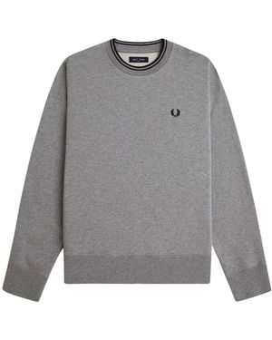 Fred Perry Felpa Con Logo - Gray