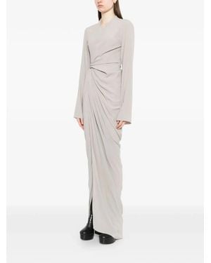 Rick Owens "Wrap Gown" Dress - White