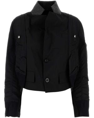 Sacai Twill Jacket - Black