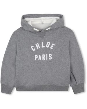 Chloé Sweatshirt With Logo - Grey