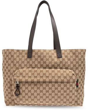 Gucci Gg Shopping Bag - Natural
