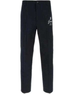 Gucci Cotton Trousers - Blue