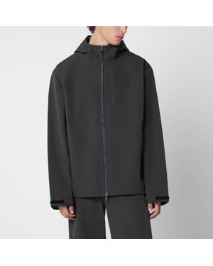 Hiking Patrol Charcoal Hooded Jacket - Black