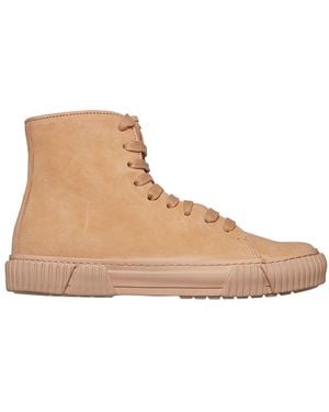 BOTH Paris Laced High Sneaker With Zip - Natural