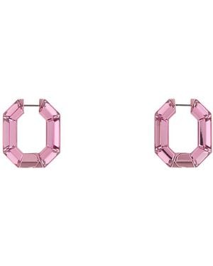 Swarovski Lucent:Pe Mn Hoop Rose/Oth - Pink