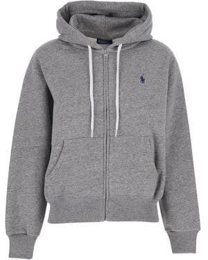 Polo Ralph Lauren Zip-Up Hoodie - Grey