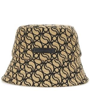 Stella McCartney Bucket Hat With Logo - Metallic