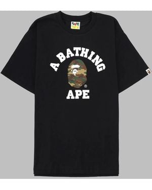 A Bathing Ape T-Shirt "Glitch Woodland" - Black