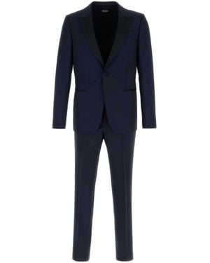 ZEGNA Wool Blend Tuxedo - Blue
