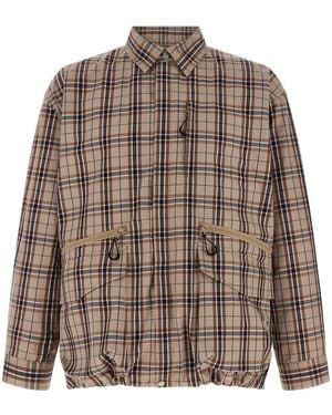 Comme Des Garçons Homme Check Overshirt - Brown