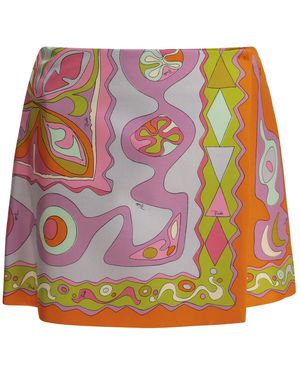 PUCCI Angoli Wrap Skirt - Pink