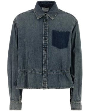 McQueen Denim Shirt*6 - Blue