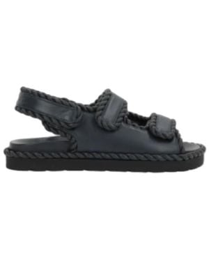 Bottega Veneta Leather Sandals - Black