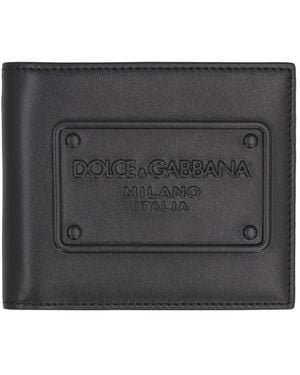 Dolce & Gabbana Dolce & Gabbana Calf Leather Wallet - Grey