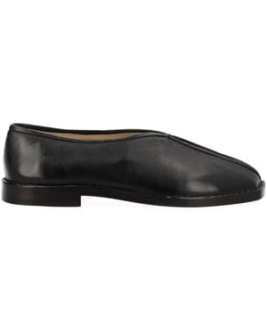 Lemaire "Flat Piped" Slipper - Black