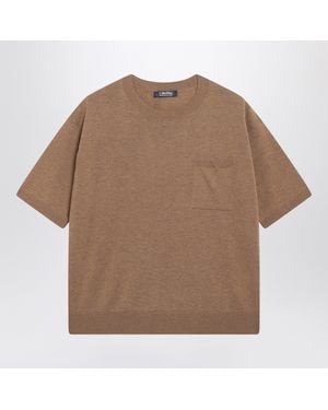 Max Mara Aurelia Camel-Colored Wool Jumper - Brown