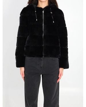 Yves Salomon Reversible Fur - Black