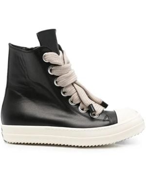 Rick Owens Jumbolace High Trainers - Black