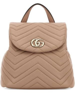 Gucci Gg Marmont Mini Backpack - Natural
