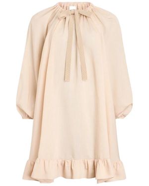 Patou Lyocell Silk Dress - Natural