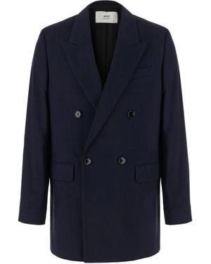 Ami Paris Doublebreasted Jacket - Blue