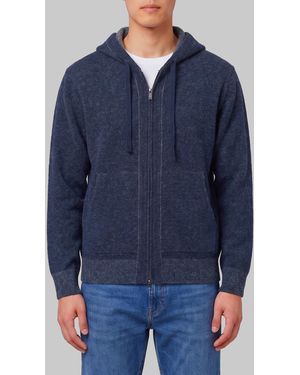 Roberto Collina Merino Wool Zip Sweatshirt - Blue