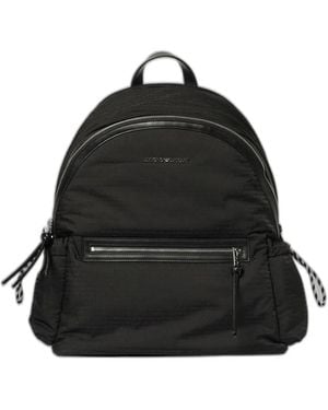 Emporio Armani Nylon Backpack - Black