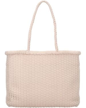 Dragon Diffusion Leather Shoulder Bag - Natural