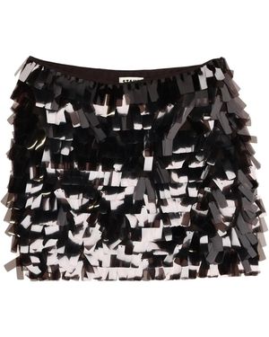 STAUD Miniskirt Polyester Skirt - Black