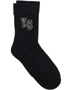 Y-3 Crew Socks - Black