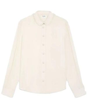 Celine Crêpe-Silk Shirt - White