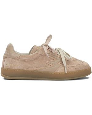 Moa Concept Suede Leather Rubber Trainers - Brown