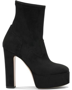 Casadei Polyester Calf Leather Boots Ankle - Black