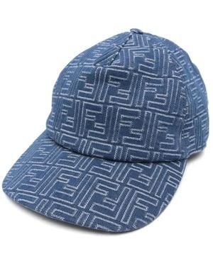 Fendi Ff Jeans Baseball Cap - Blue