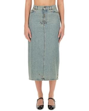 Moschino Denim Skirt - Green